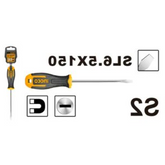 Truliving_Hand Tools & Hardware-Screwdriver & Screwdriver Set-Tools & Hardware-INGCO Slotted Screwdriver HS686150 | 6.0mm |150mm